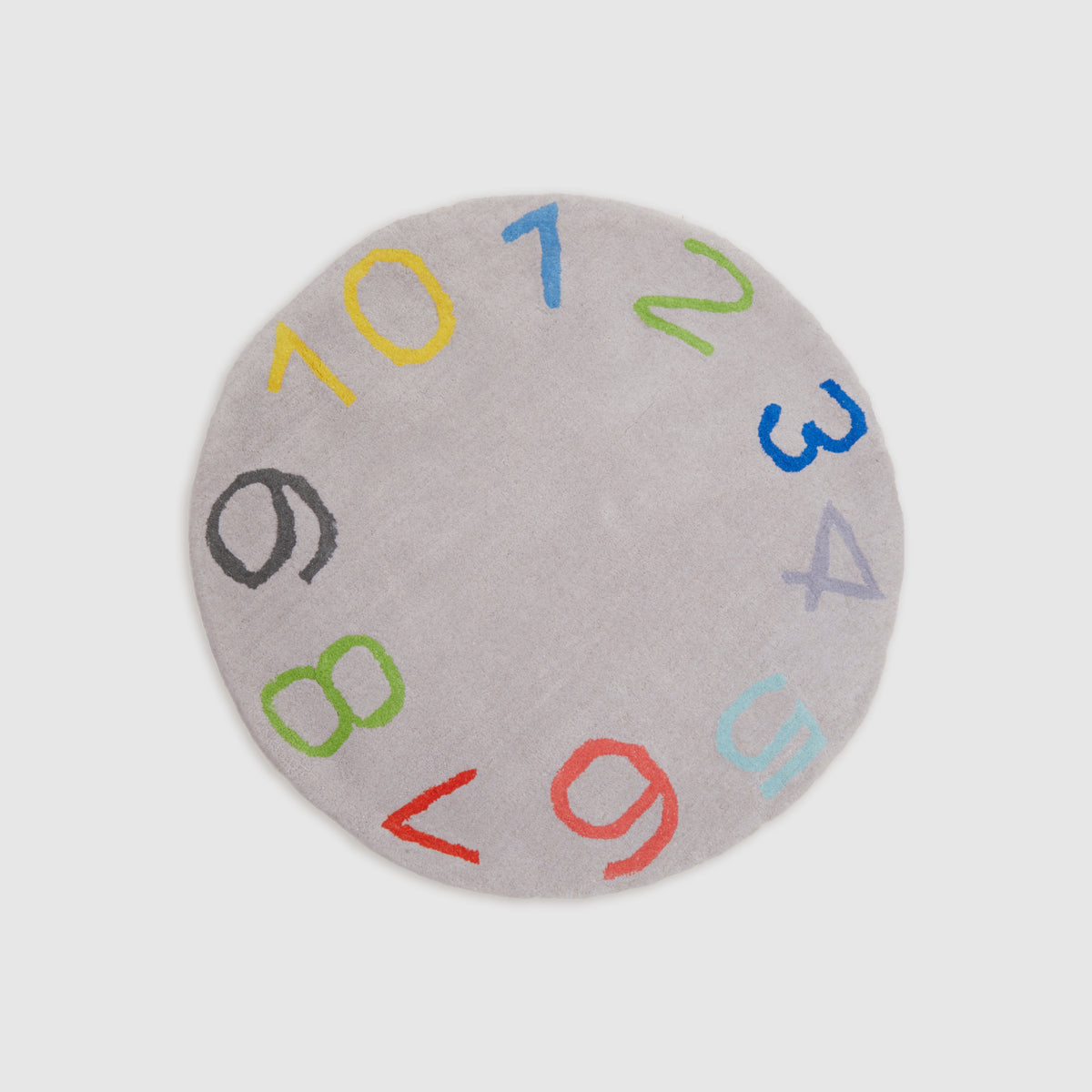 Round Number Rug for Kids – Soft Educational Play Mat