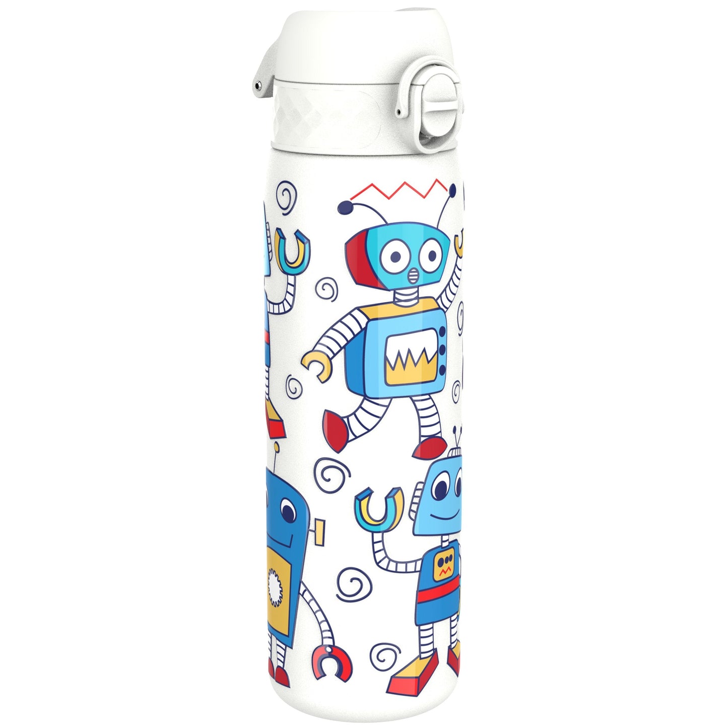 Leak-Proof Thermal Steel Water Bottle – Robots Design (600ml)