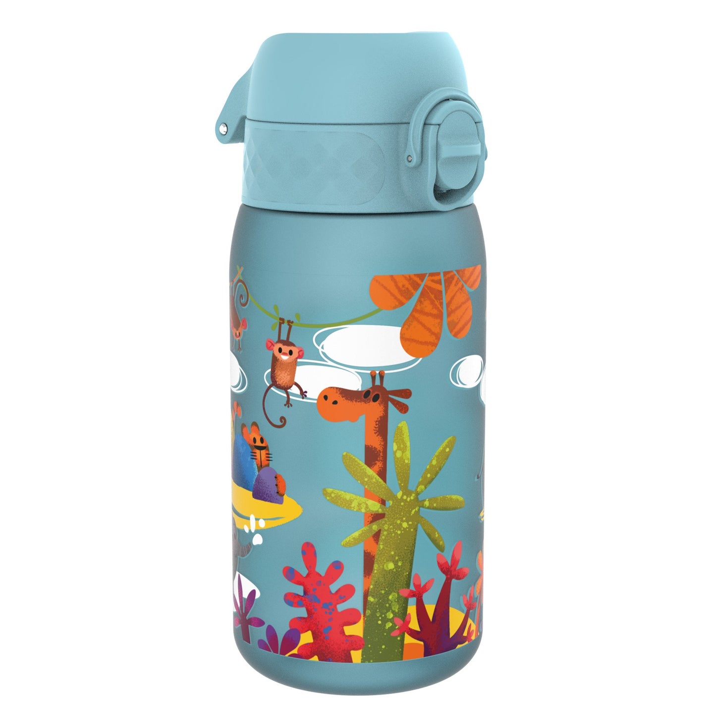 Leak-Proof Kids Water Bottle – Forest Safari Design (400ml)
