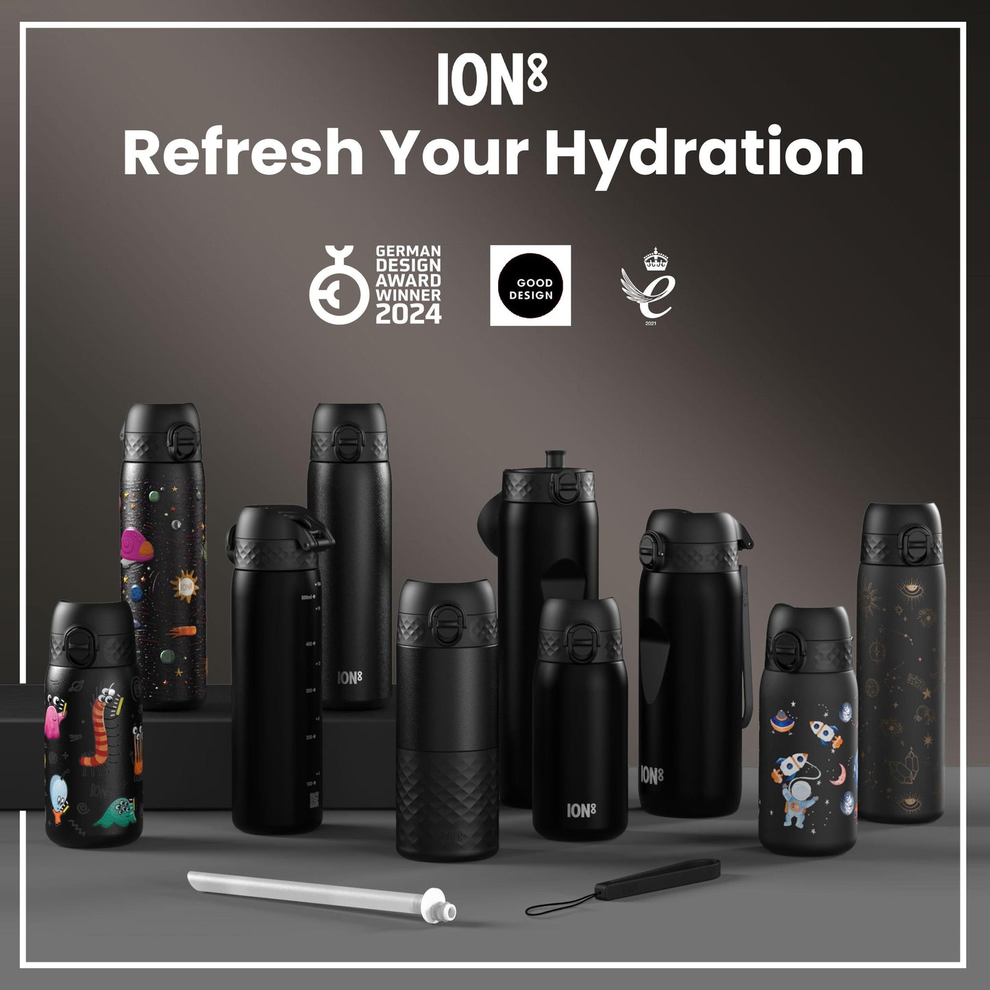 ION8 Sling Bag – Lightweight, Foldable Water Bottle Holder (Up to 1L)