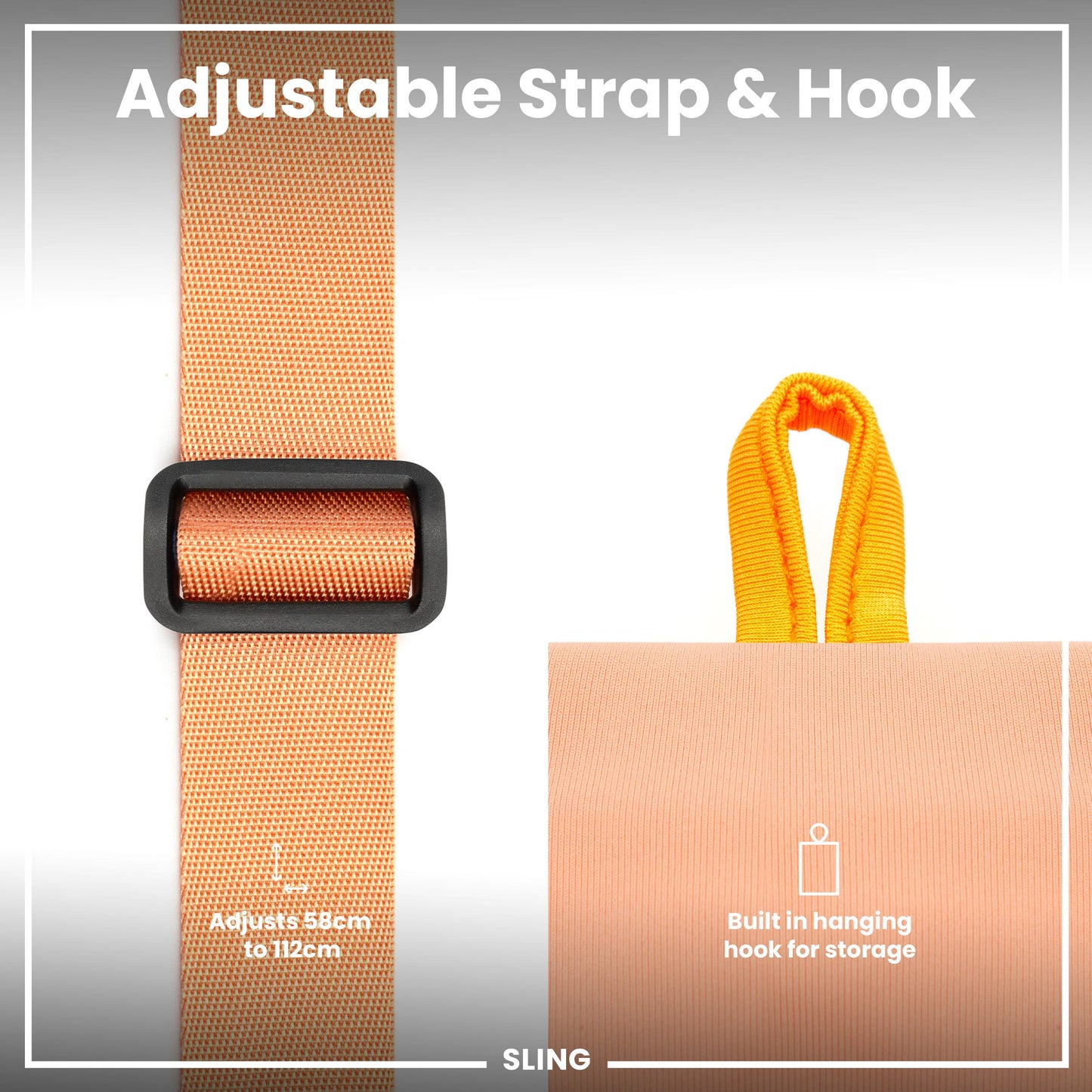 Coral Water Bottle Carrier – ION8 Sling Bag (Fits Bottles Up to 1L)