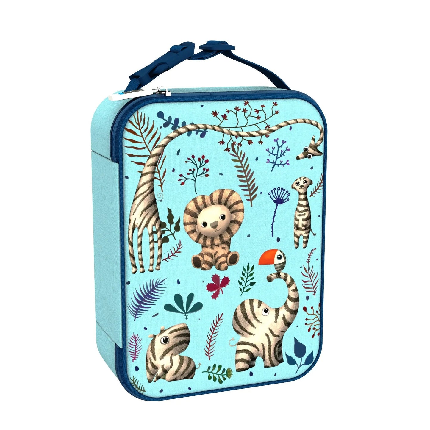 Kids Insulated Lunch Bag – Easy Access Zip & Bottle Pocket (Medium)