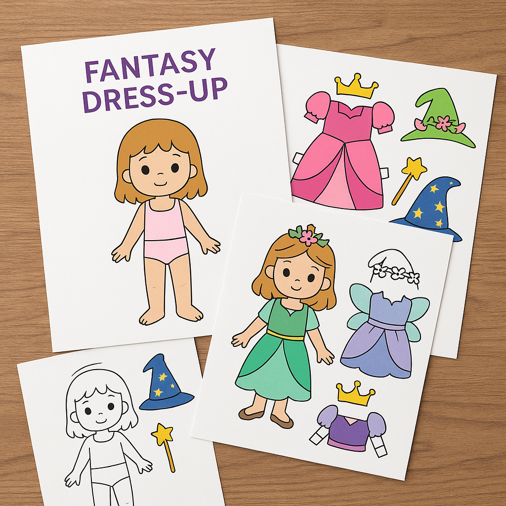 Why Cut Out & Dress Up Dolls Spark Imagination in Children