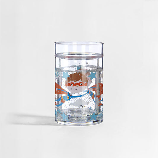 200ml Glitter Star Kids Cup – Clear Plastic with Floating Shapes