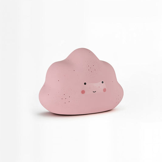 Soft Glow Pink Cloud Night Light – Ceramic Lamp