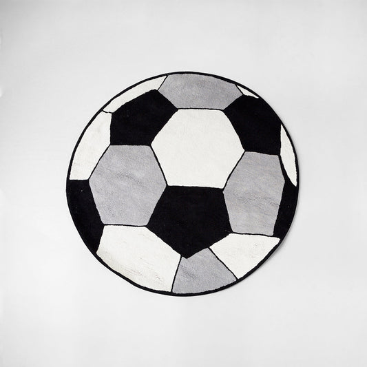 Kids Football Rug – Hand Tufted Cotton Sports Rug for Bedrooms