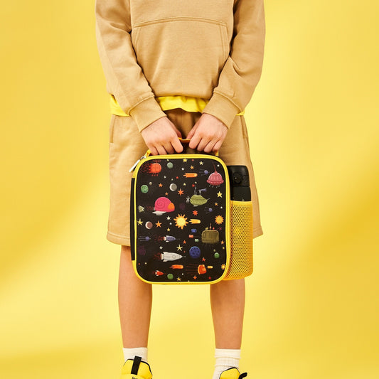 Kids Insulated Lunch Bag – Spaceship Design (Medium Size)