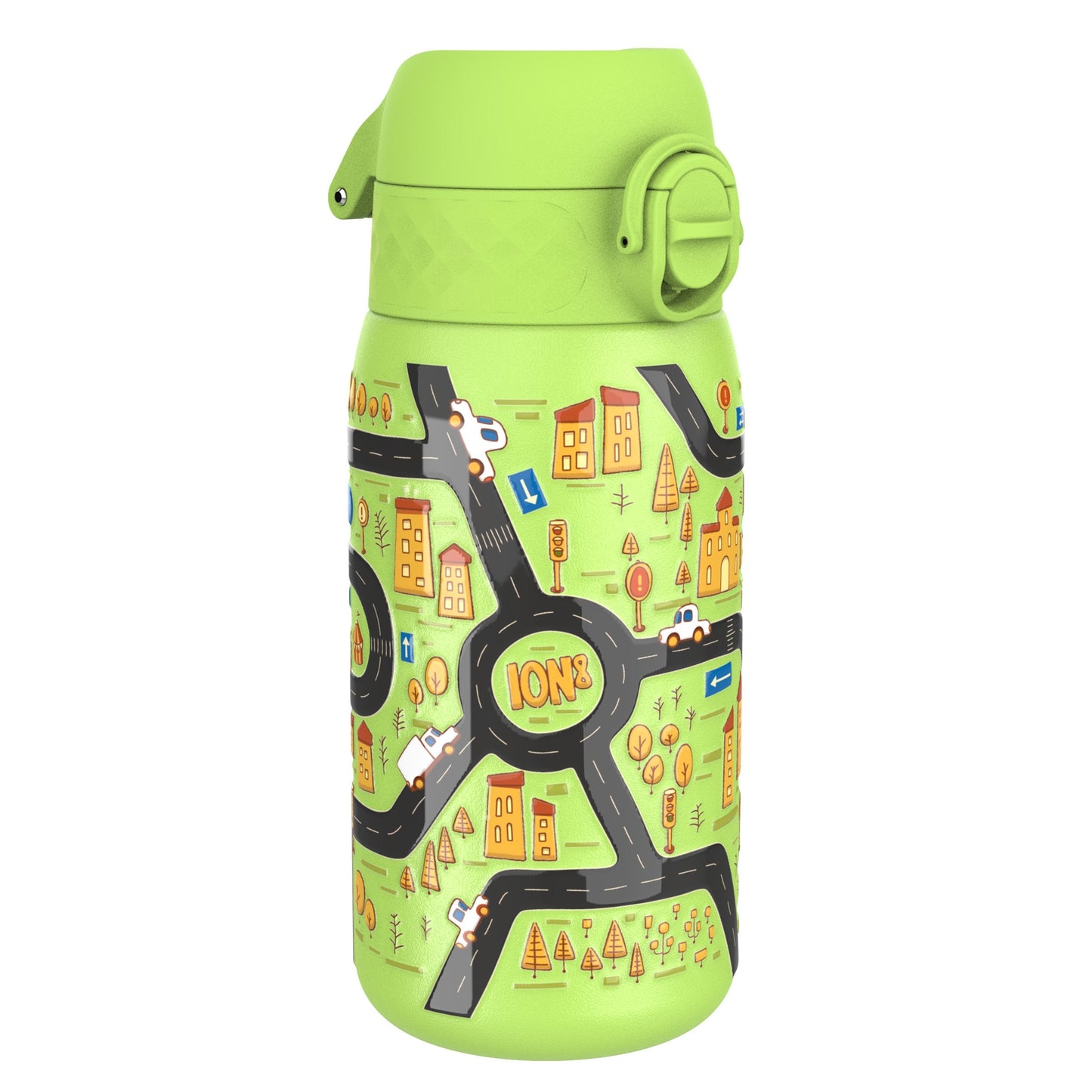 Leak-Proof Kids Water Bottle – Cars Design (400ml Stainless Steel)