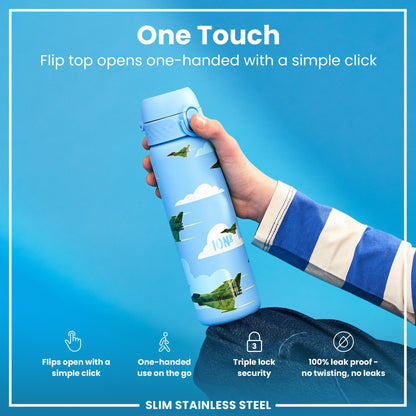 Fighter Jets Leak-Proof Steel Water Bottle – 600ml Stainless Steel
