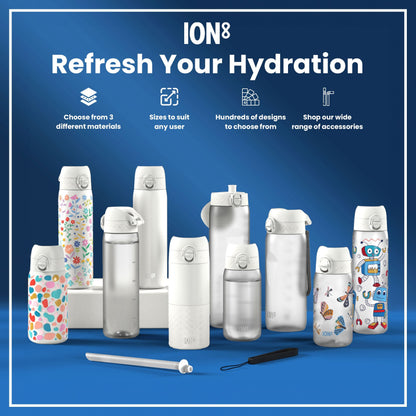 Leak-Proof Thermal Steel Water Bottle – Robots Design (600ml)