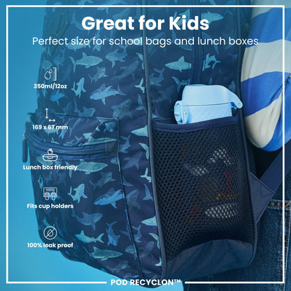 Leak-Proof Kids Water Bottle – Forest Safari Design (400ml)