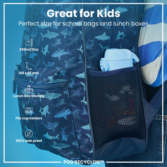 Leak-Proof Kids Water Bottle – Forest Safari Design (400ml)