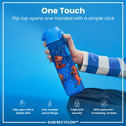 Leak-Proof Recyclon™ Water Bottle – Dino Band Design (600ml)