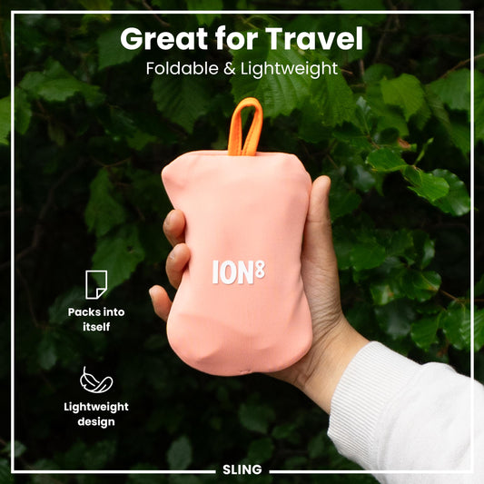 Coral Water Bottle Carrier – ION8 Sling Bag (Fits Bottles Up to 1L)