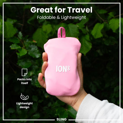 ION8 Sling Bag – Foldable, Hands-Free Water Bottle Carrier (1L)