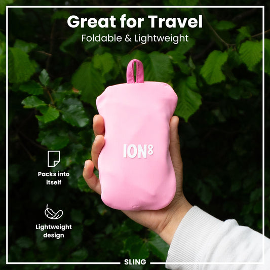 ION8 Sling Bag – Foldable, Hands-Free Water Bottle Carrier (1L)
