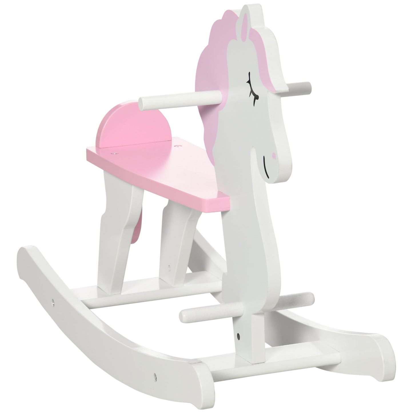 Wooden Unicorn Rocking Horse for Toddlers (Ages 1–3) – HOMCOM