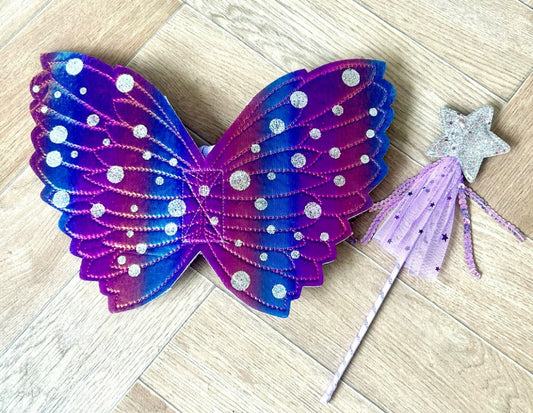 Butterfly wings & Magic wand set